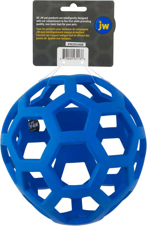 JW Pet Hol-Ee Roller Dog Toy Puzzle Ball, Natural Rubber, Extra Large (7.5 Inch Diameter), Colors May Vary, (Count of 1)2