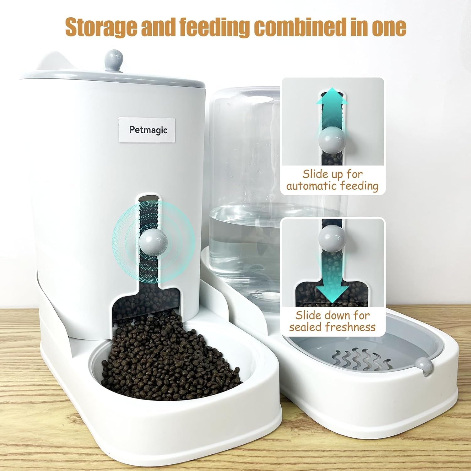 gravity-cat-feeder-by-petmagic-is-a-3-6l-large-capacity-cat-food-and-water-bowl-set-this-two-piece-set-is-suitable-for-pet-feeding-including-small-and-medium-sized-dogs-kittens