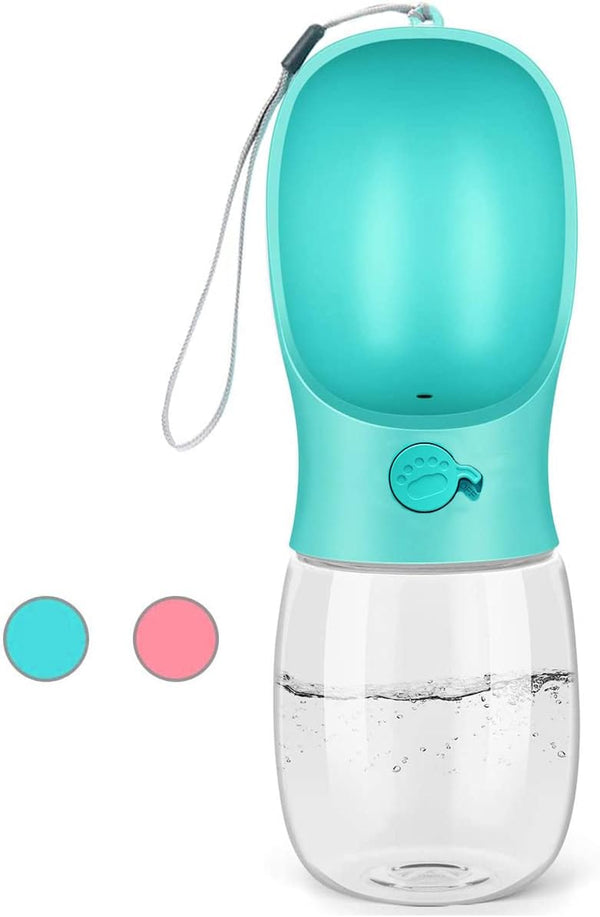 Kalimdor Dog Water Bottle, Leak Proof Portable Puppy Water Dispenser with Drinking Feeder for Pets Outdoor Walking, Hiking, Travel, Food Grade Plastic (19Oz Blue)8