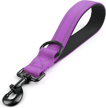 Joytale Short Dog Leash for Close Control & Training, 18", Black | Padded Comfort Handle, Reinforced Nylon Webbing, Secure Metal Clip, for Busy Streets & Heel Training9