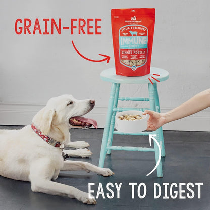 Stella & Chewy'S – Stella’S Solutions Skin & Coat Boost – Grass-Fed Lamb & Wild-Caught Salmon Dinner Morsels – Freeze-Dried Raw, Protein Rich, Grain Free Dog Food – 4.25 Oz Bag6