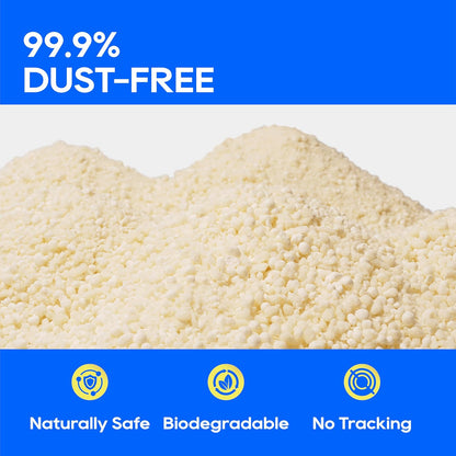 Honeycare Cassava Cat Litter | Natural Cassava Formula | Fast Clumping & Odor Control | Low Dust & Eco-Friendly | 6 Lbs5