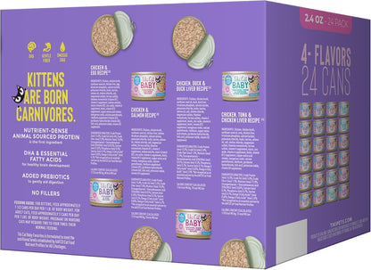 Tiki Cat Baby Whole Foods Wet Cat Food for Kittens Mega Pack, 2.4 Oz. Cans (24 Count)3