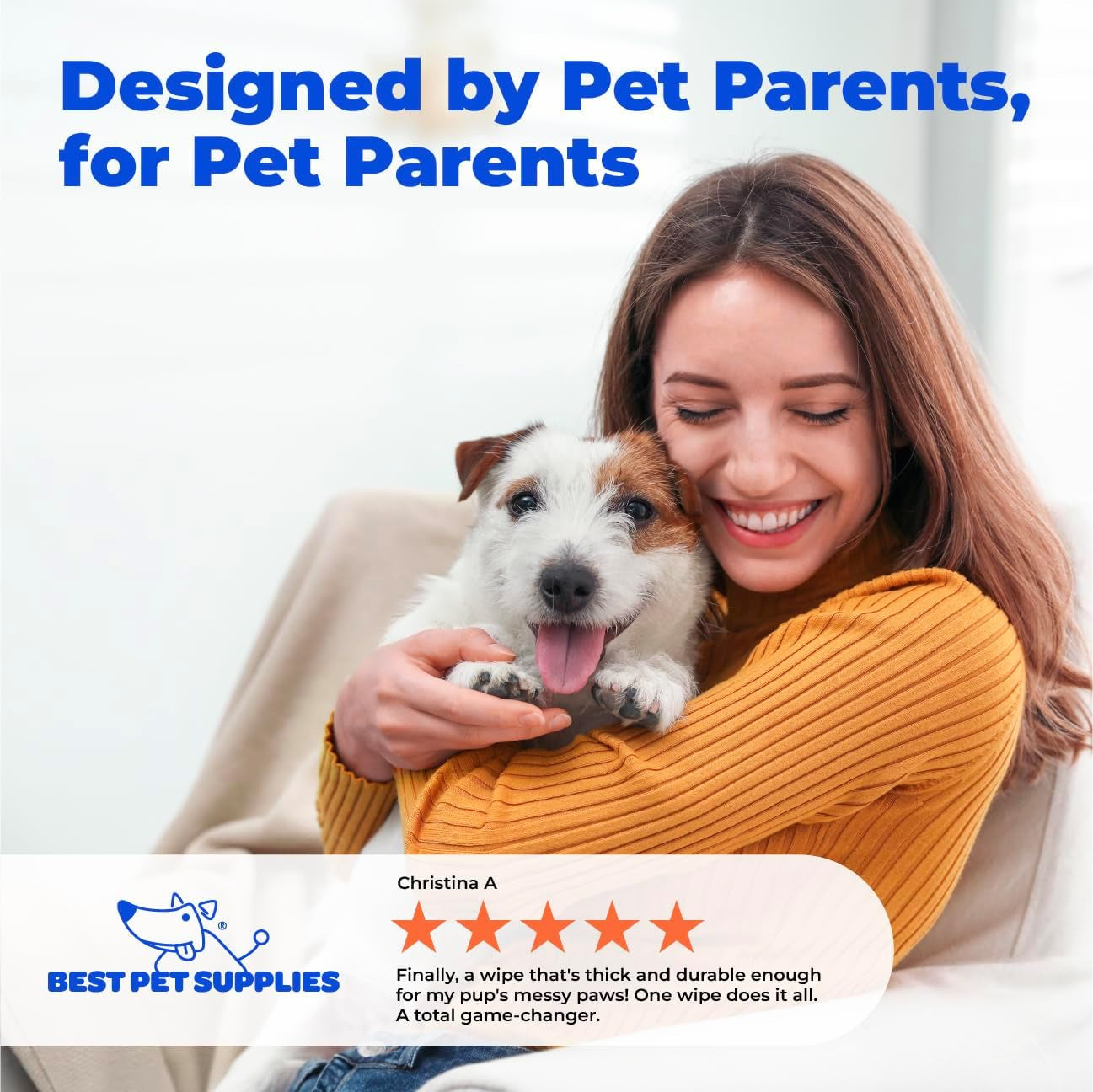 best-pet-supplies-cleaning-dog-wipes-calming-lavender-100-count-lavender-scented-large-8x9-pet-wipes-vitamin-e-puppy-cat-safe-gentle-grooming-resealable-pouch-prevents-drying