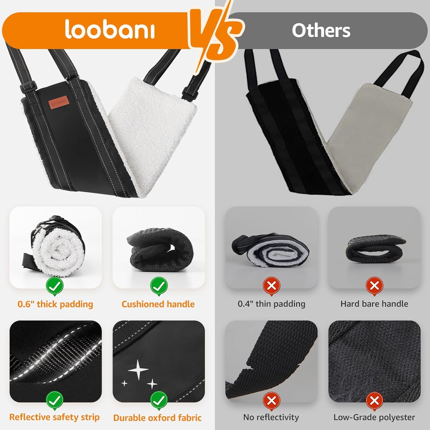 loobani-adjustable-dog-sling-for-large-dogs-hind-leg-support-acl-recovery-walking-stair-assistance-senior-dog-mobility-padded-comfort-adjustable-fit-lightweight-nylon-soft-plush-lining