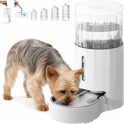 CZPET Dog Water Bowl Dispenser 5L, Wider Mouth Gravity Refilling (Black) | Automatic Cat Waterer with Removable Stainless Steel Bowl, Upgraded Brush, Easy Cleaning, Large Drinking Area for Multi-Pet12