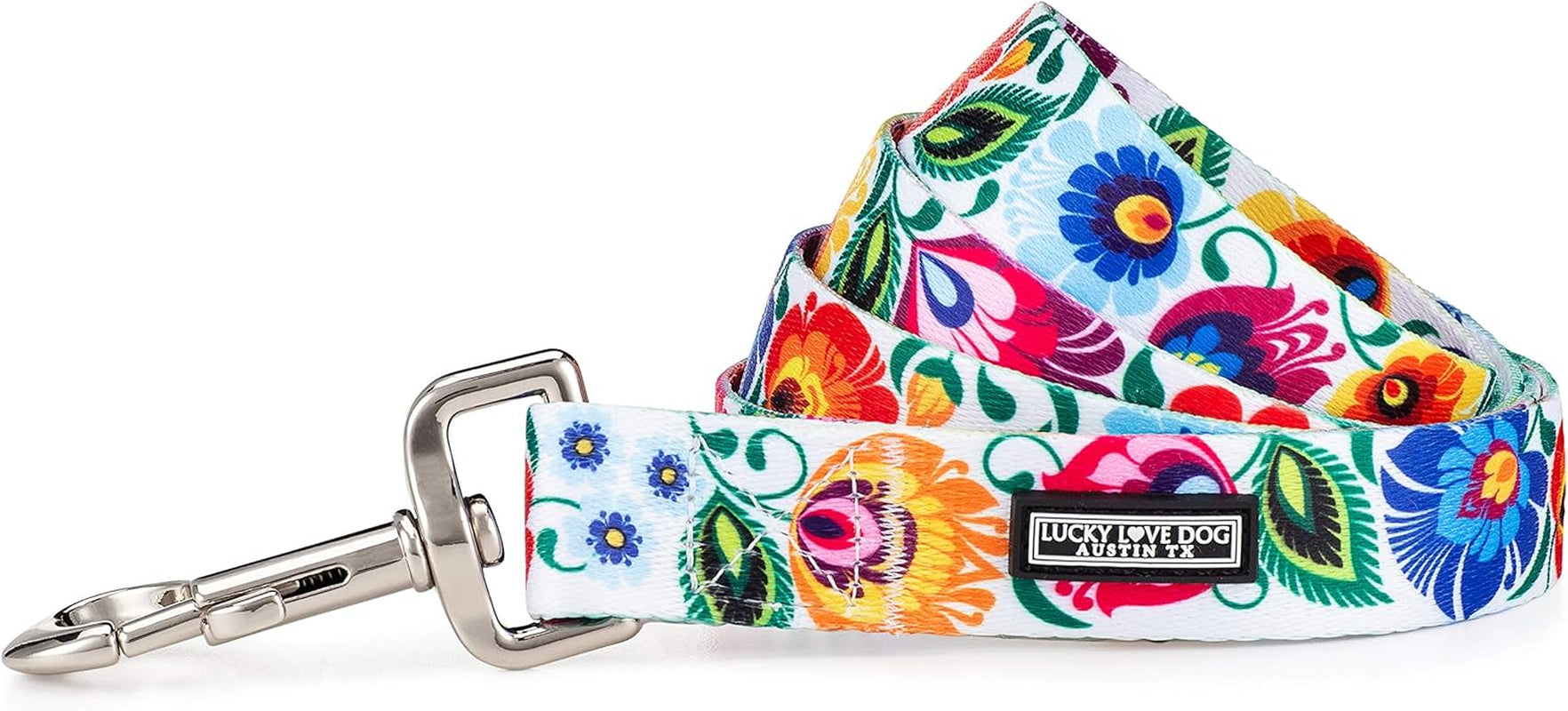 lucky-love-dog-leash-beautiful-vivid-patterns-durable-long-lasting-blackbird-large
