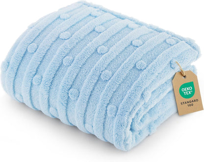 Bedsure Dog Blanket for Small Dogs Puppy Cats with Soft Fleece 25X35 White | 300GSM Fuzzy Jacquard Doggy Kitten Blanket Washable for Crate Cage, Pet Bed, Indoor Cats, Puppy Essentials, Cute Dog Gift10
