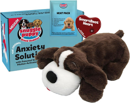 Snuggle Puppy Original Heartbeat Puppy Toy with Real-Feel Pulse & Heat Pack, Calming Sleep Aid for Puppy Anxiety, Crate Training, First Nights & New Puppy Transition - Biscuit16