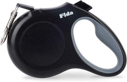 Fida Retractable Dog Leash, 16 Ft Dog Walking Leash for Small Dogs up to 26 Lbs, 360° Tangle Free, Black1