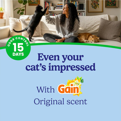 Fresh Step Advanced Multi Cat Clumping Litter with Febreze Freshness, Low Dust, Control with Ammonia Block Tech, Compatible in Automatic Litter Boxes, 37 Lb. (2 X 18.5 Lb.) | Odor Shield with Ammonia Block Technology, Low Dust, Multi Cat, Compatible with Most Automatic Litter Boxes3