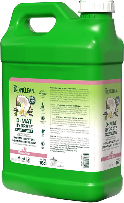 Tropiclean Deshedding Dog Conditioner, Reduces Shedding & Softens Coat, Puppy Safe, Made in the USA, Lime & Cocoa Butter Scent, 20Oz.12