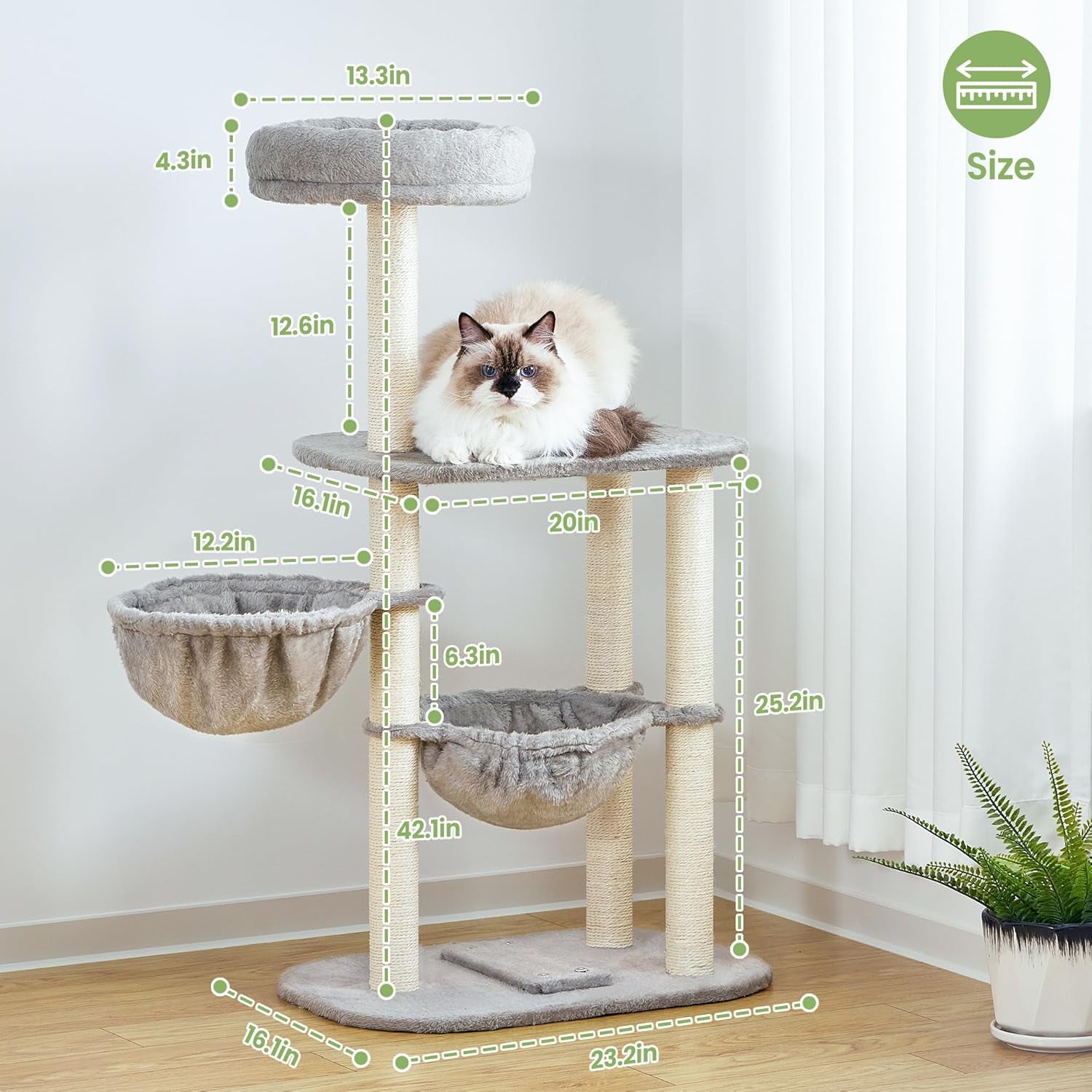 small-cat-tree-tower-with-lots-of-scratching-posts-42-inch-medium-compact-cats-scratch-house-with-hammock-perch-for-multi-level-2-kitty-indoor-corner-cat-bed-condo-climbing-gym-towers-furniture