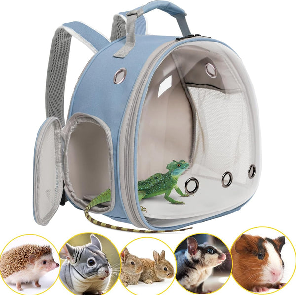 Bearded Dragon Travel Carrier,Lizards Carrier, Small Animal Travel Carrier for Sugar Glider Hedgehog Rat Parrot Bird Guinea Pig, Portable Guinea Pig Travel Bag for 223