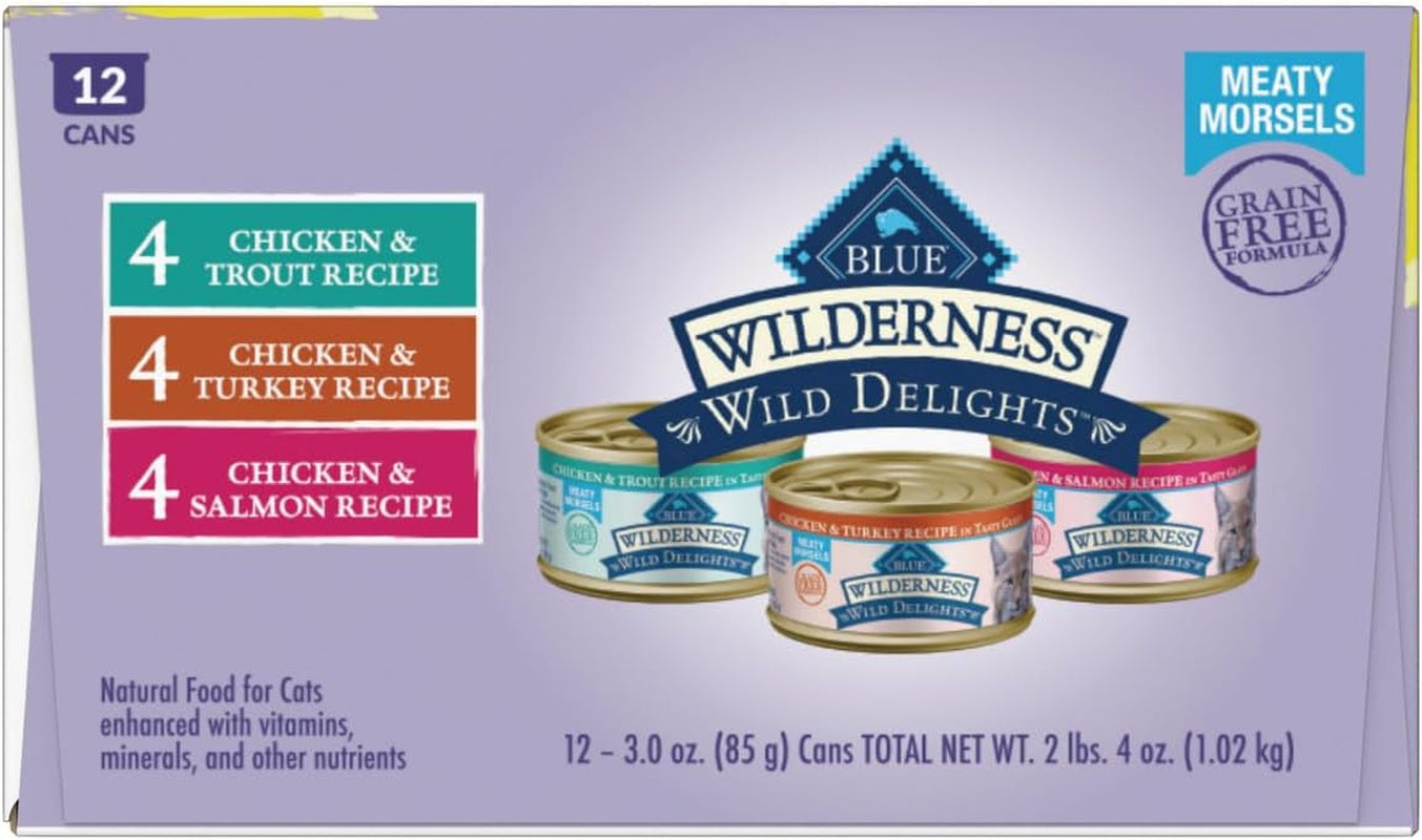blue-buffalo-wilderness-wild-delights-high-protein-grain-free-natural-adult-meaty-morsels-wet-cat-food-chicken-turkey-chicken-trout-chicken-salmon-3-oz-cans-12-count-4-of-each-flavor