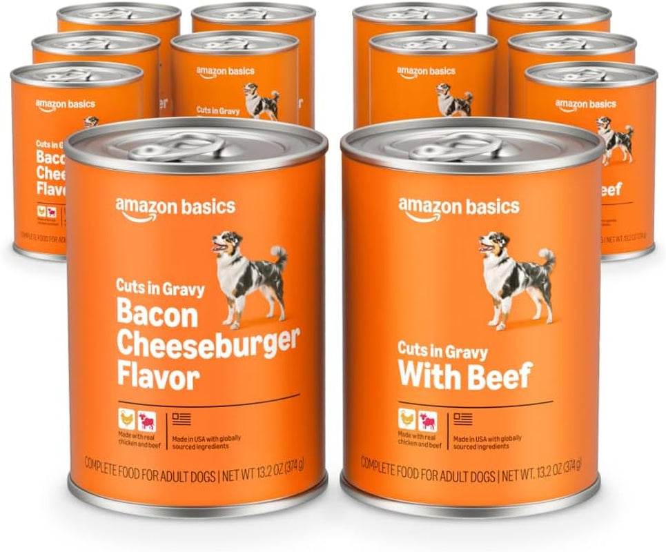 amazon-basics-wet-dog-food-meaty-loaf-variety-pack-filet-mignon-flavor-and-chicken-rice-dinner-made-with-real-chicken-and-beef-13-2-oz-can-6-cans-of-each-flavor-12-cans-in-total