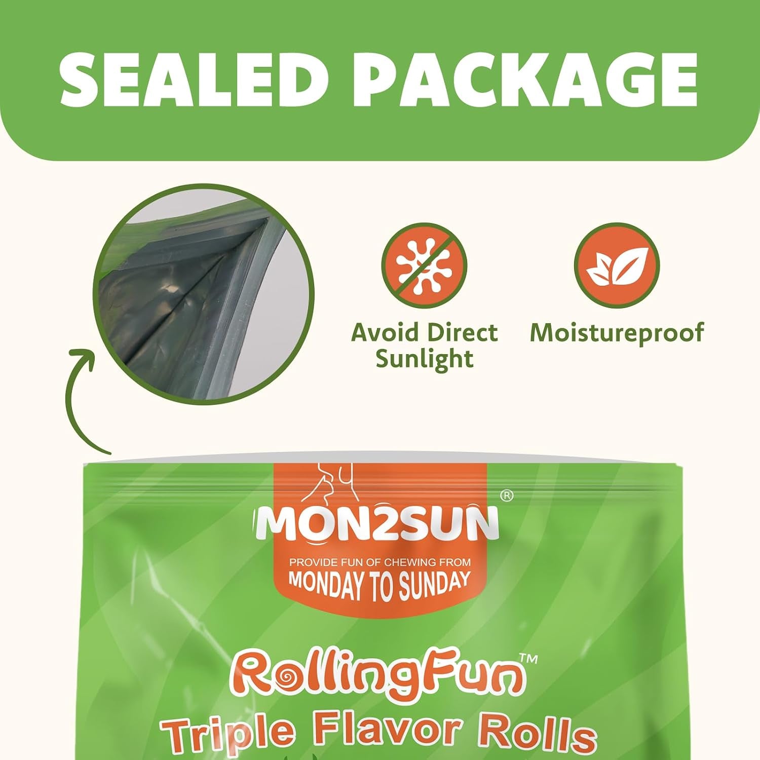mon2sun-dog-treats-3-inch-rawhide-free-chicken-duck-beef-rolls-21-16-oz-easy-to-digest-texture-suitable-for-small-dogs-daily-reward-use-made-with-real-meat