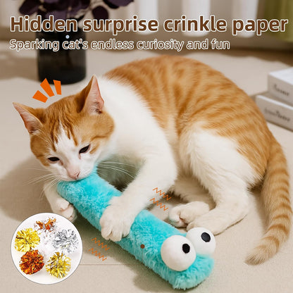 Gochanmon Cat Toys Pillows,3 Pack, Catnip Inside,Soft and Durable Kick Sticks with Crinkle Sound, Interactive Indoor Kitten Play and Exercise Toy 12.5 Inches4