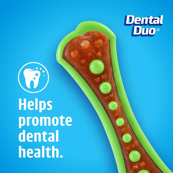 Hartz Chew 'N Clean Dental Duo Dog Treat & Chew Toy, Color Varies, Medium, 3 Pack2