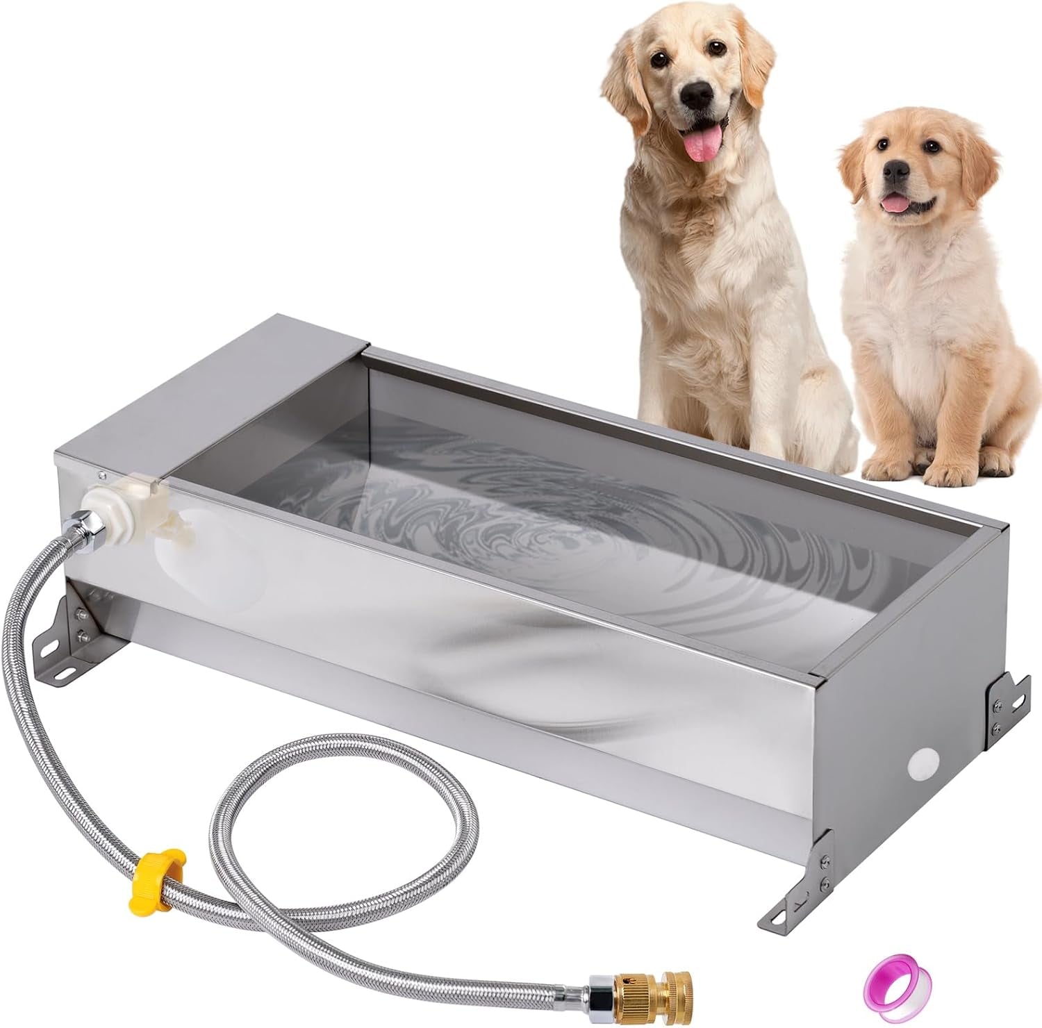automatic-large-dog-water-bowl-dispenser-outdoor-stainless-steel-automatic-livestock-water-trough-large-capacity-auto-fill-dog-waterer-with-float-valve-for-chicken-geese-duck-goat-pig