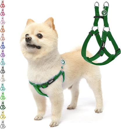 PUPTECK No Pull Dog Harness Soft Adjustable Basic Nylon Step in Puppy Vest Outdoor Walking with ID Tag65