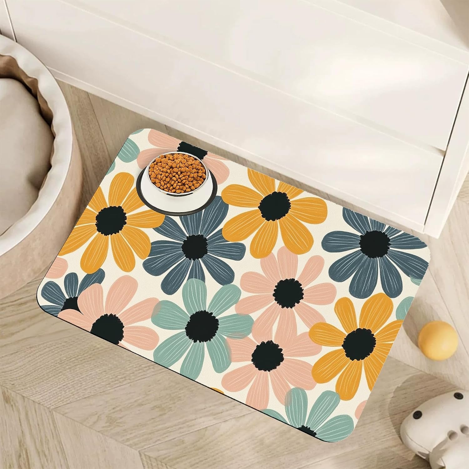 fish-boho-dog-food-mat-for-floors-ocean-absorbent-quick-dry-pet-feeding-mat-cat-dog-bowl-mats-for-food-and-water-non-slip-pet-accessories-supplies-12x20