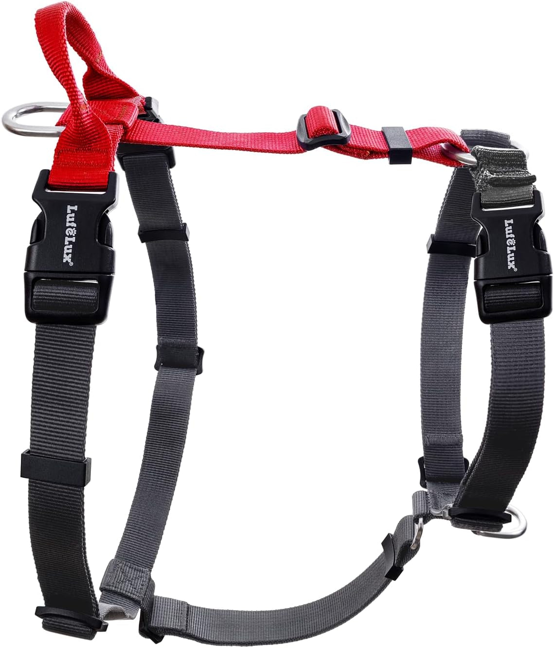 no-pull-dog-harness-small-purple-black-non-restrictive-neck-buckle-design-six-points-adjustment-lightweight-easy-walk-small-dogs-chest17-23inches