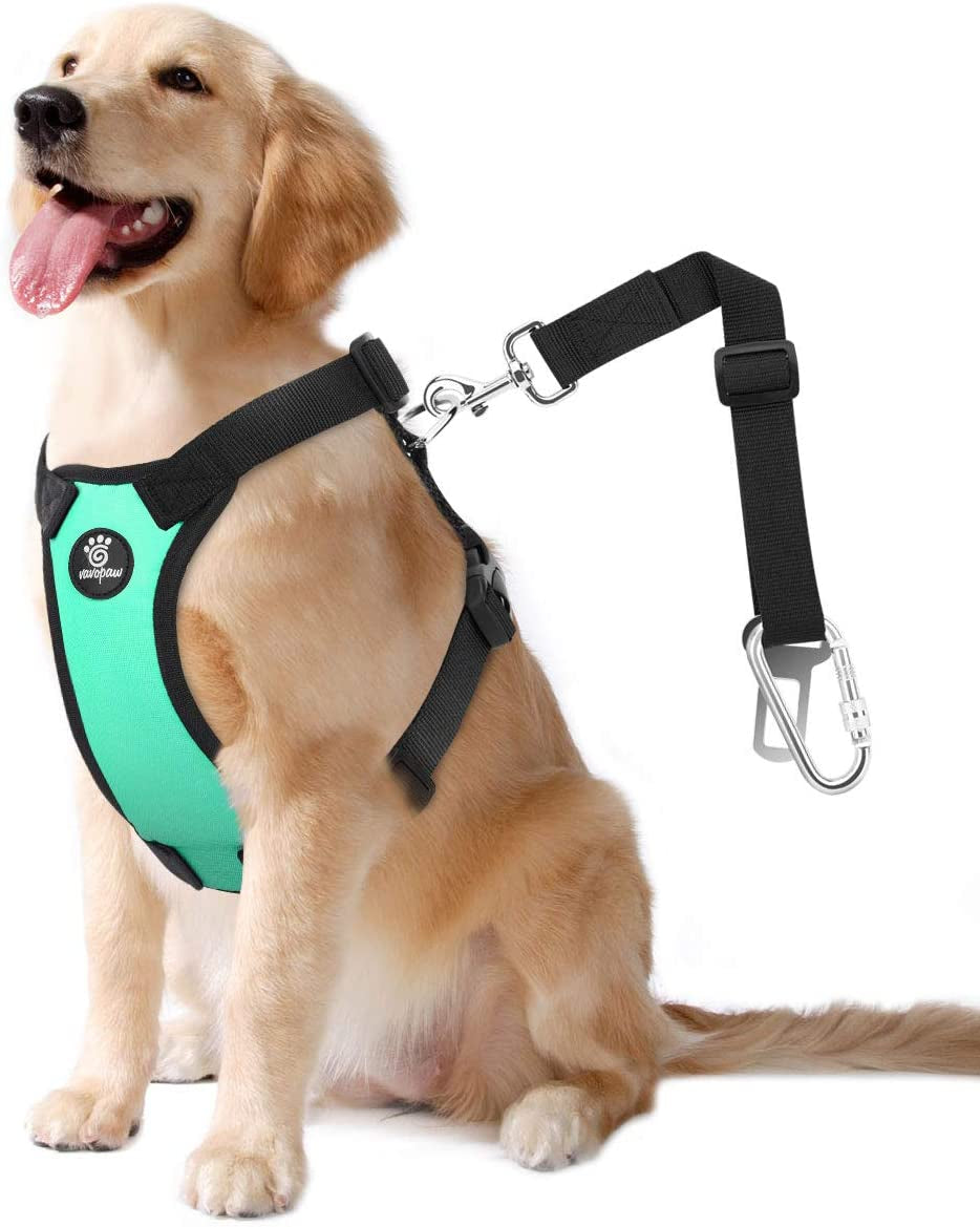 vavopaw-dog-seat-belt-vest-harness-for-car-2-in-1-seatbelt-buckle-soft-breathable-mesh-adjustable-buckle-nylon-heavy-duty-pet-safety-seat-belts-for-small-medium-large-pets-black-l