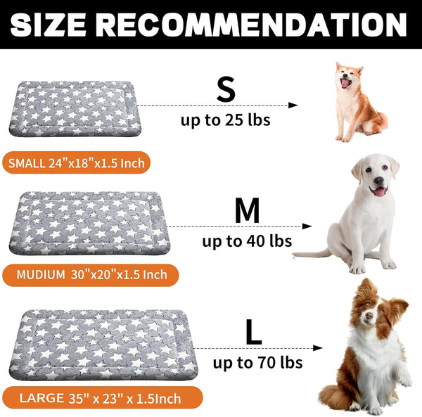 Dog Bed Mat – Soft & Comfortable Dog Kennel Pad for Crate – Durable Crate Bed & Mat for Dogs & Cats – Ideal for Crate, Kennel, and Home Use2