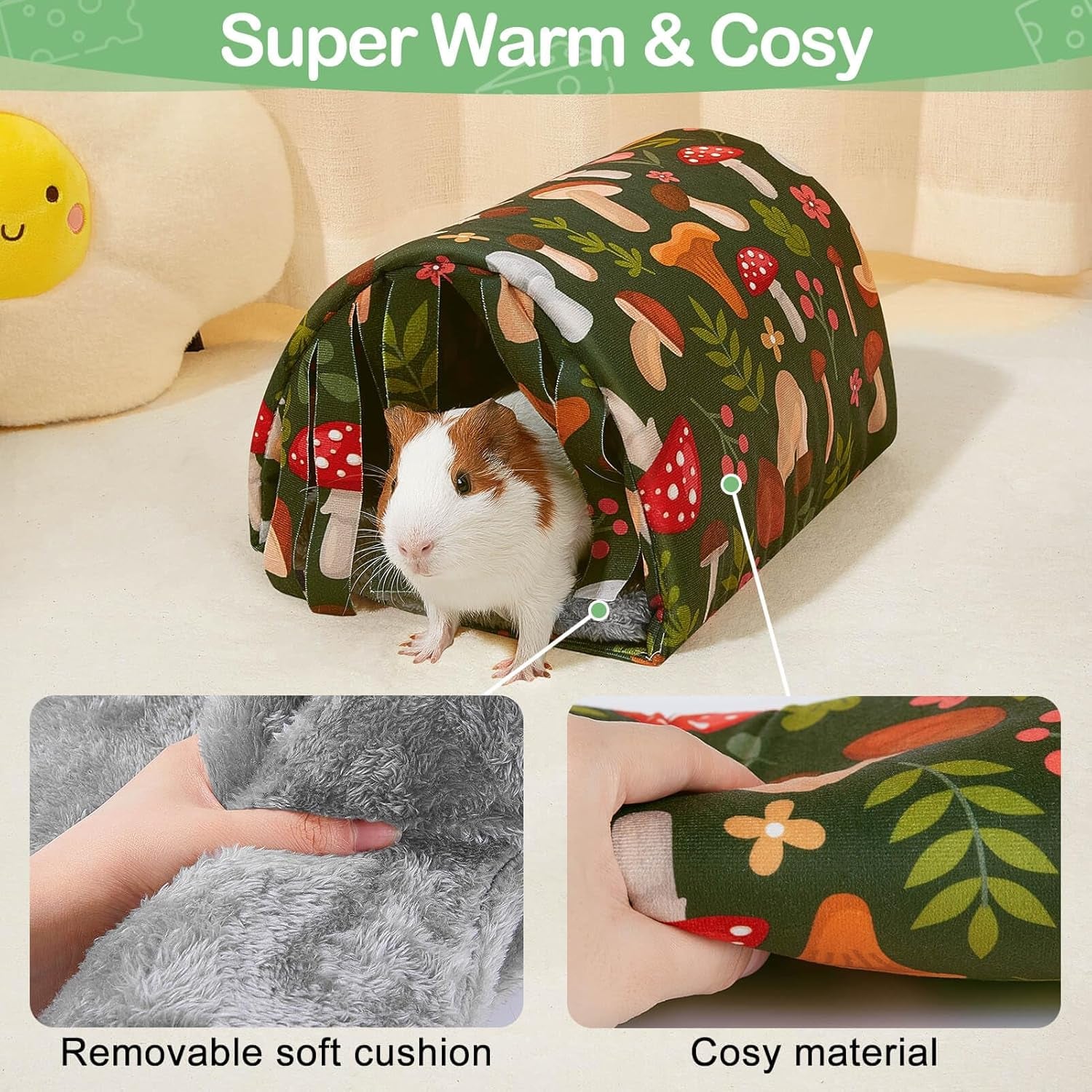 unicorn-catcher-washable-guinea-pig-tunnel-with-curtains-for-small-animals-cozy-small-pet-hideout-featuring-curtains-for-privacy-ideal-for-hamsters-chinchillas-and-bunnies-to-rest-and-play