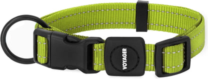 Best Pet Supplies Voyager Reflective Dog Leash or Collar with Neoprene Handle, for Small, Medium, and Large Breed Puppies, Cute and Heavy Duty for Walking, Running and Training - Royal Blue, S19