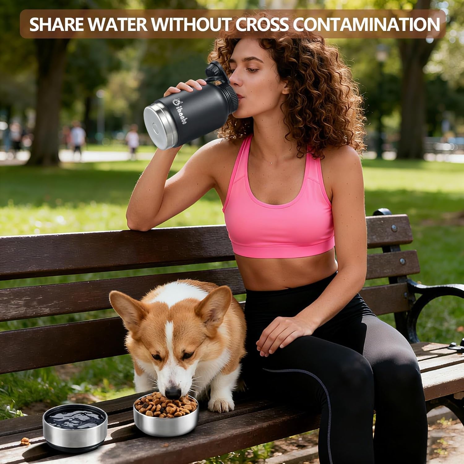 cibaabo-insulated-dog-water-bottle-32oz-keep-water-cool-with-2-bowls-travel-feeding-hydration-stainless-steel-double-wall-thermos-portable-pet-dispenser-for-dog-owner-hiking-beach