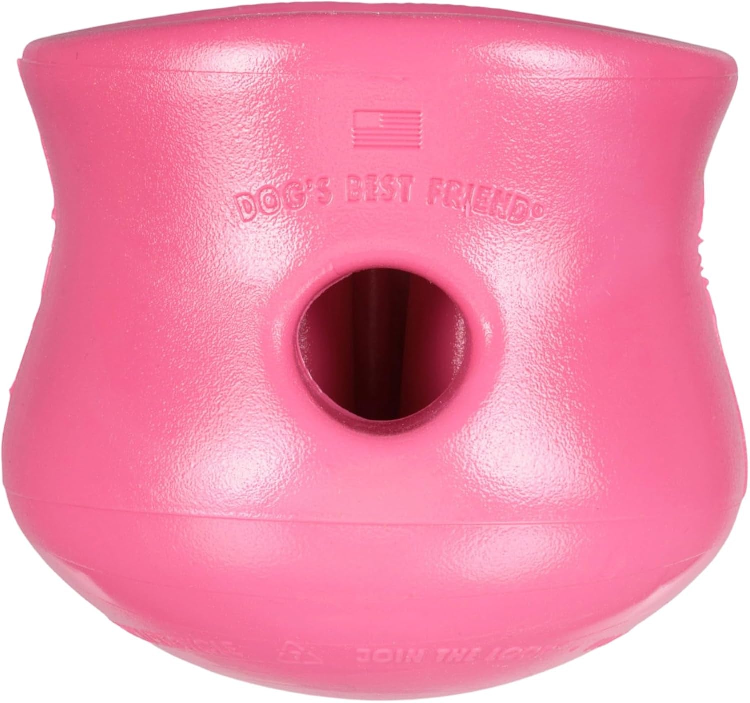 west-paw-zogoflex-toppl-interactive-treat-dispensing-puzzle-dog-toy-for-mental-stimulation-enrichment-holds-kibble-treats-lickable-freezable-dishwasher-safe-made-in-usa-large-aqua-blue