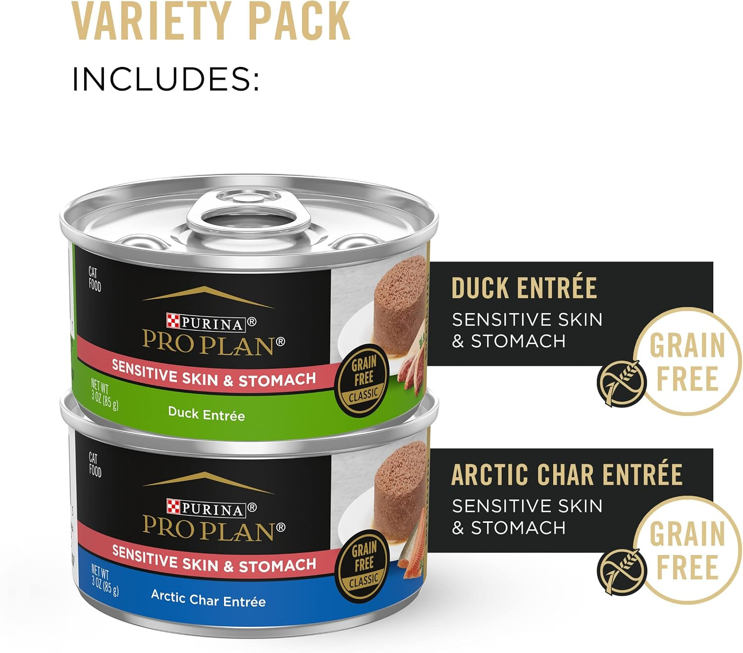 purina-pro-plan-sensitive-skin-and-stomach-wet-cat-food-variety-pack-duck-and-artic-char-entrees-pack-of-24-3-oz-cans