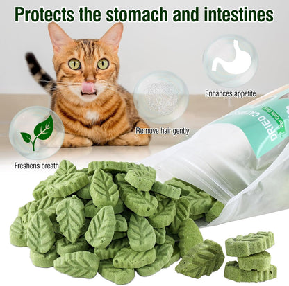 100G/3.52Oz Cat Grass Treats, Cat Grass Teething Stick for Hairball Remove and Teeth Cleaning, Edible Cats-Grass Stick Snack3