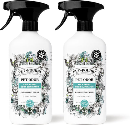 Pet-Pourri Pawsitively Fresh Pet Odor Deodorizer Spray, 16 Fl Oz, up to 800 Uses, Air + Fabric Odor Remover with Essential Oils & Plant Based Ingredients, Vet Recommended, Pineapple, Jasmine & Pear14