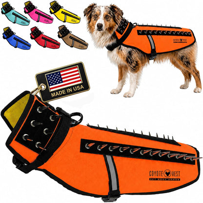 Coyotevest Dog Harness, Stab-Resistant Coyote Vest, Small, Neon Pink | Reflective Stab-Resistant Vest Helps Protect Small Dogs from Coyotes, Aggressive Dogs and Birds of Prey, Made in the USA14
