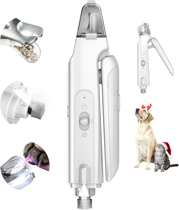 CATPICK 2-In-1 Cat Nail Clippers & Dog Nail Clippers Trimmers for Large Medium Small Dogs Cats Claw Trimmer Quick Sensor and Safety Guard USB Rechargeable with 2 LED Lights Dogs Nail Trimmer9
