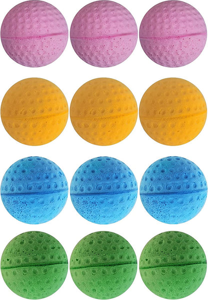 Cat Foam Ball Cat Sponge Ball Toy Soccer Toy (12Pack)1