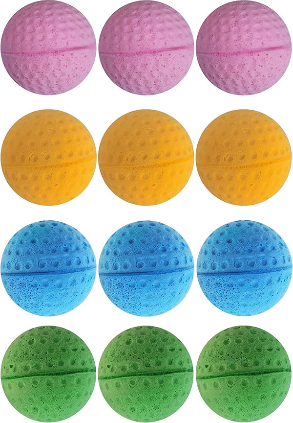 Cat Foam Ball Cat Sponge Ball Toy Soccer Toy (12Pack)1