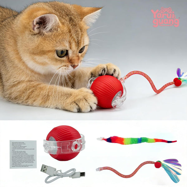 Interactive Cat Toy Ball, Smart Moving Pet Toy for Cats & Dogs | Cat Toys for Indoor Cats | Speedy Tail 2.0 Cat Toy|Cat Teaser Toy|Interactive Motion Activated Cat Toys| Stimulating Cat Toys8