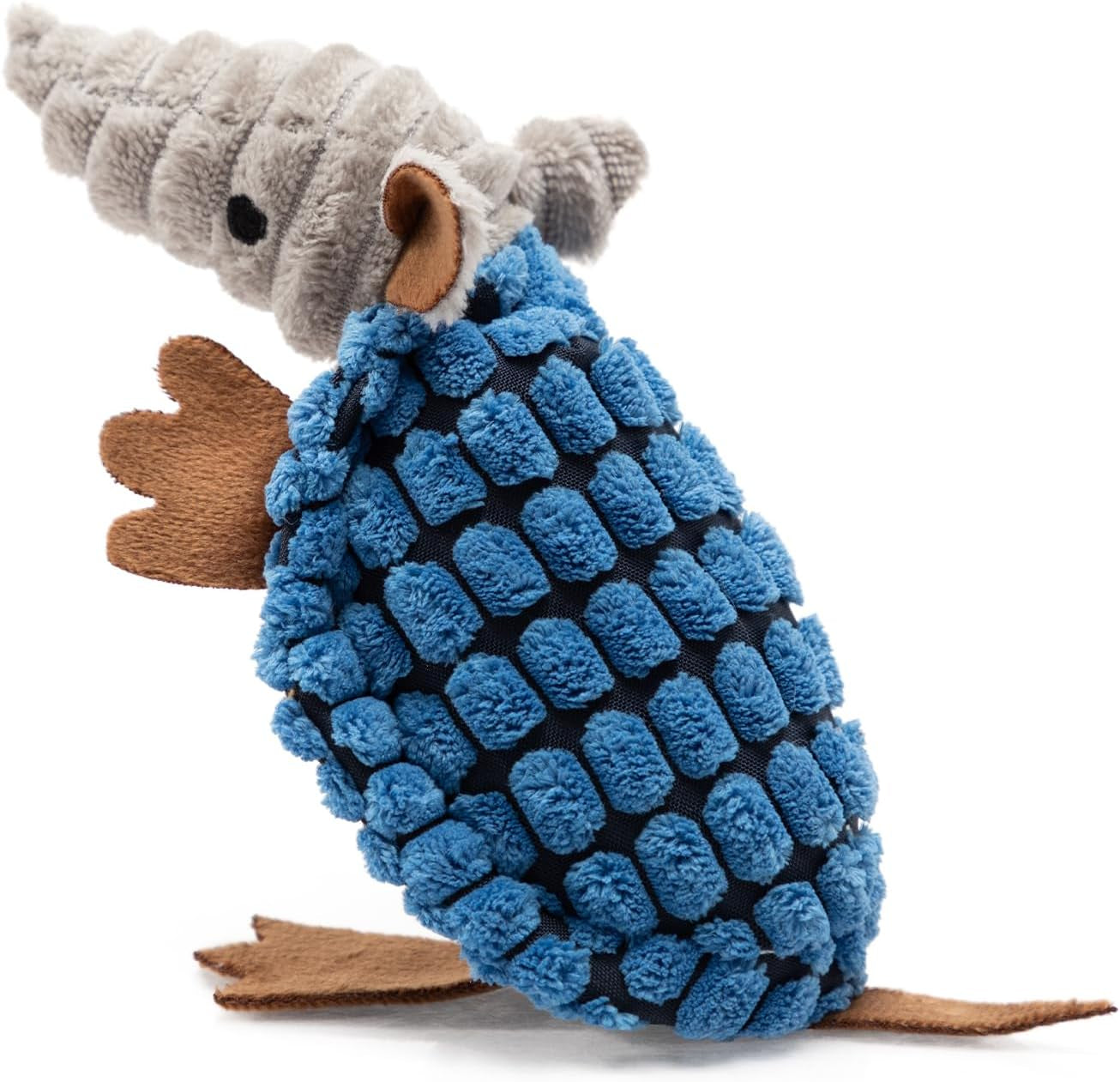 hollypet-plush-dog-squeaky-toy-stuffed-armadillo-animal-pet-puppy-chew-toys-with-clean-teeth-for-small-medium-large-all-breed-sizes-dogs-gray-8-in
