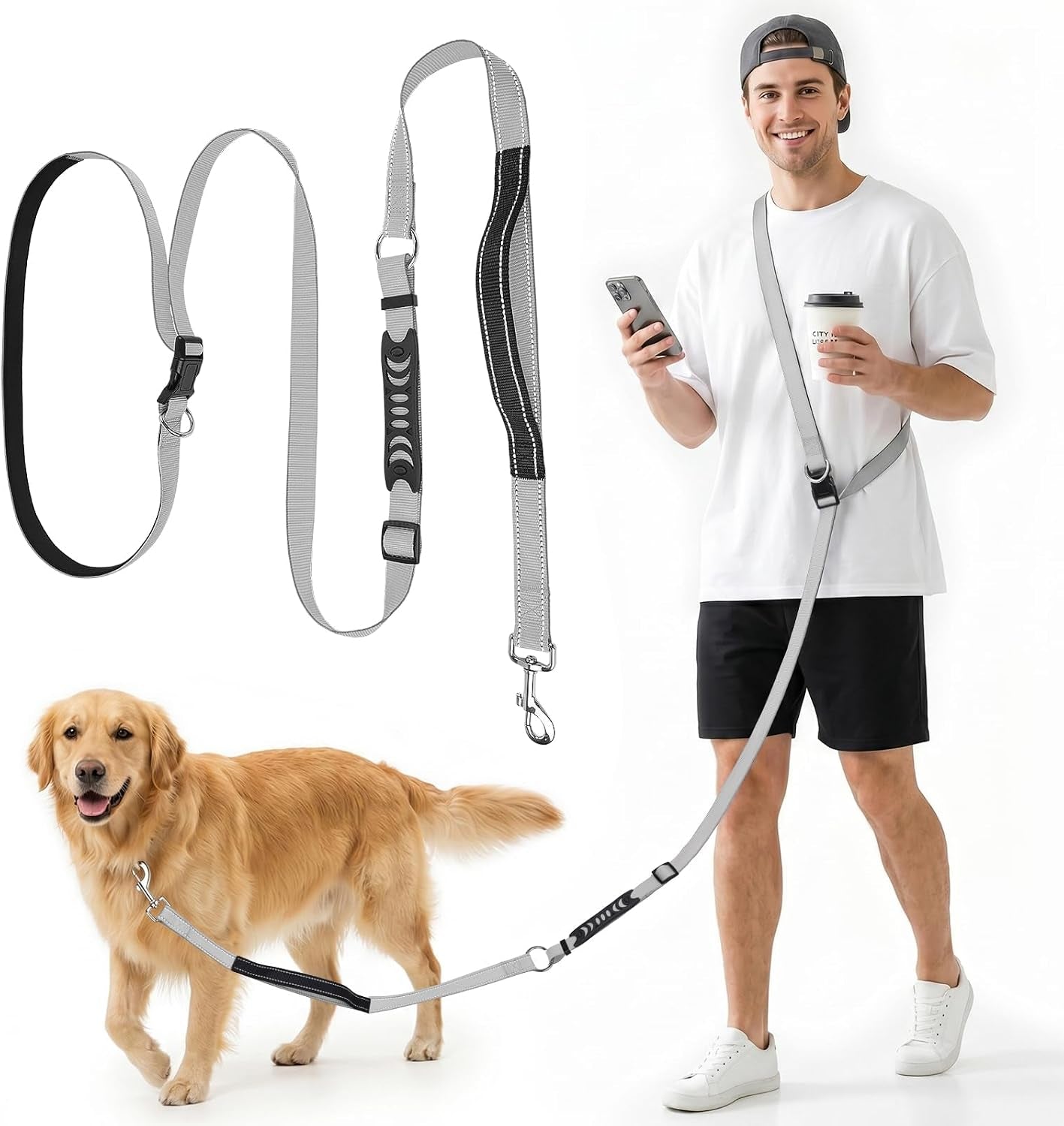 xiaz-hands-free-dog-leash-versatile-crossbody-dog-leash-5-9-7-9-ft-waist-belt-with-double-handles-for-small-medium-and-large-dogs-walking-running-and-jogging-red