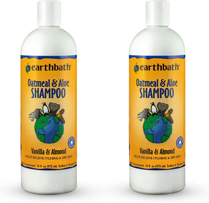 Earthbath Oatmeal & Aloe Dog Shampoo, Itchy, Dog Wash, 16 Oz (1 Pack) | Oatmeal Shampoo for Dogs, Dry Skin Relief, Made in USA, Cruelty Free Pet Shampoos - Vanilla & Almond9