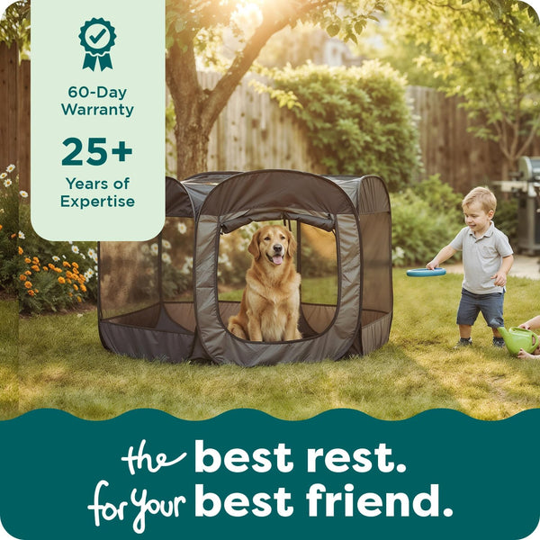 Furhaven Soft-Sided Dog & Cat Playpen, Portable Foldable Indoor & Outdoor Pet Playpen with Mesh Windows & Zippered Door, Gray, Extra Large9