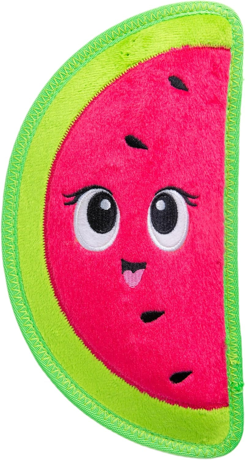outward-hound-tough-skinz-durable-squeaky-dog-toy-with-two-tough-layers-watermelon-red-medium