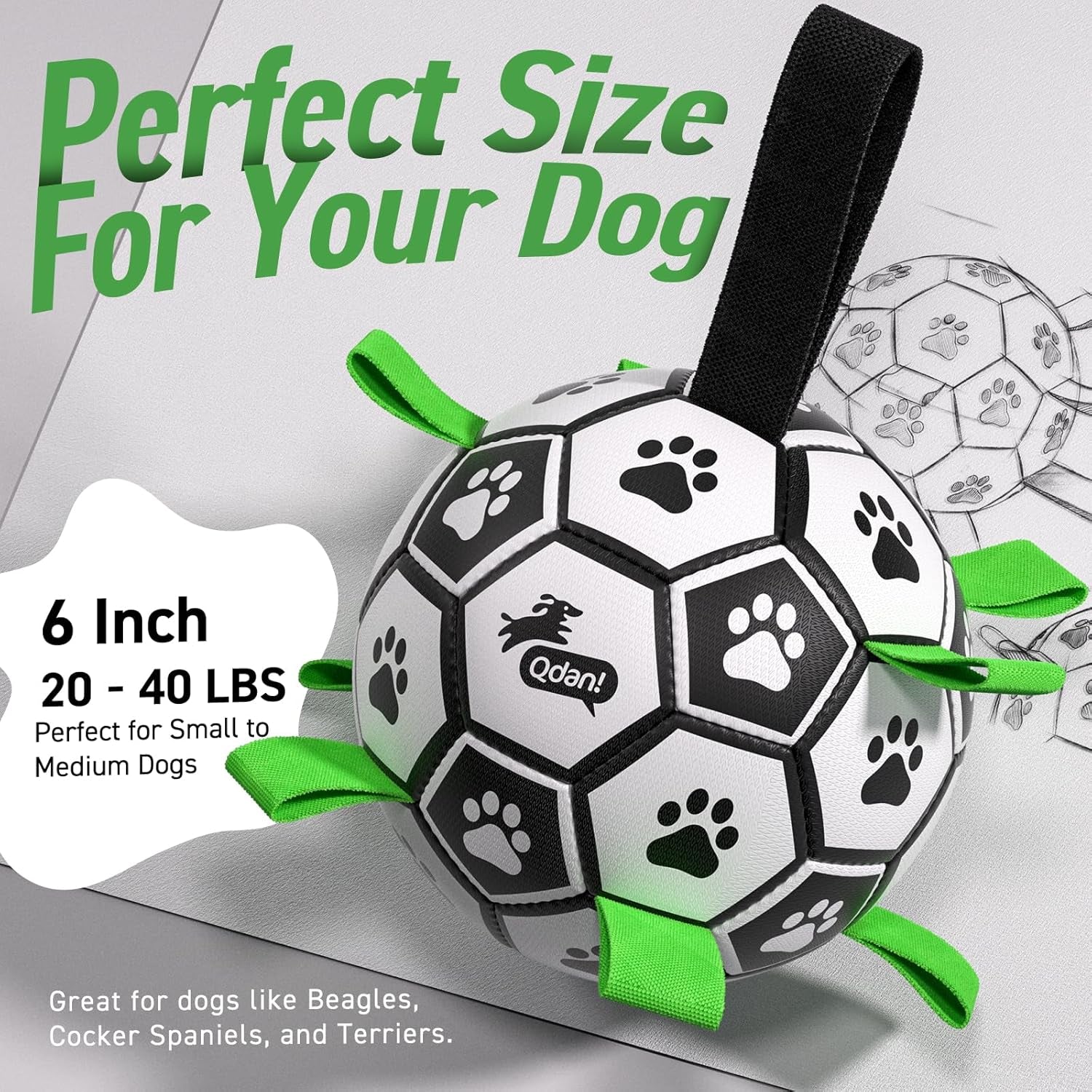 qdan-dog-toys-dog-balls-6-inch-dog-soccer-ball-with-straps-herding-balls-dog-birthday-toy-balls-for-20-40lbs-dogs-outdoor-puppy-toys-to-keep-them-busy-interactive-toy-for-tug-pool-water-toy-ball