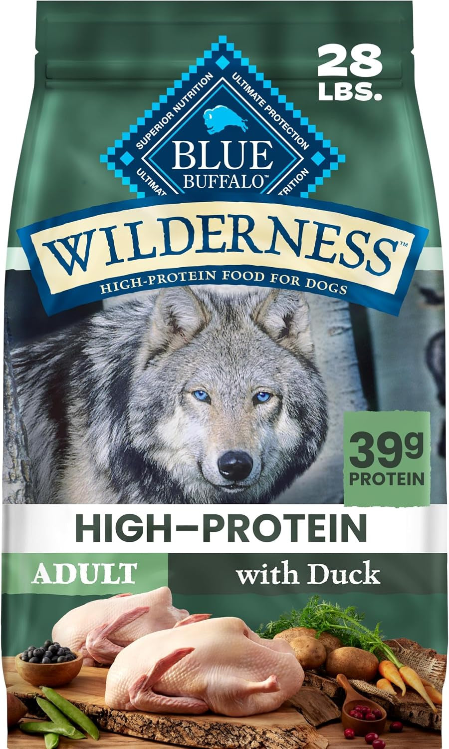 blue-buffalo-wilderness-chicken-adult-dry-dog-food-with-wholesome-grains-antioxidant-rich-fruits-veggies-39g-protein-vibrant-energy-for-an-active-life-made-with-natural-ingredients-28-lbs