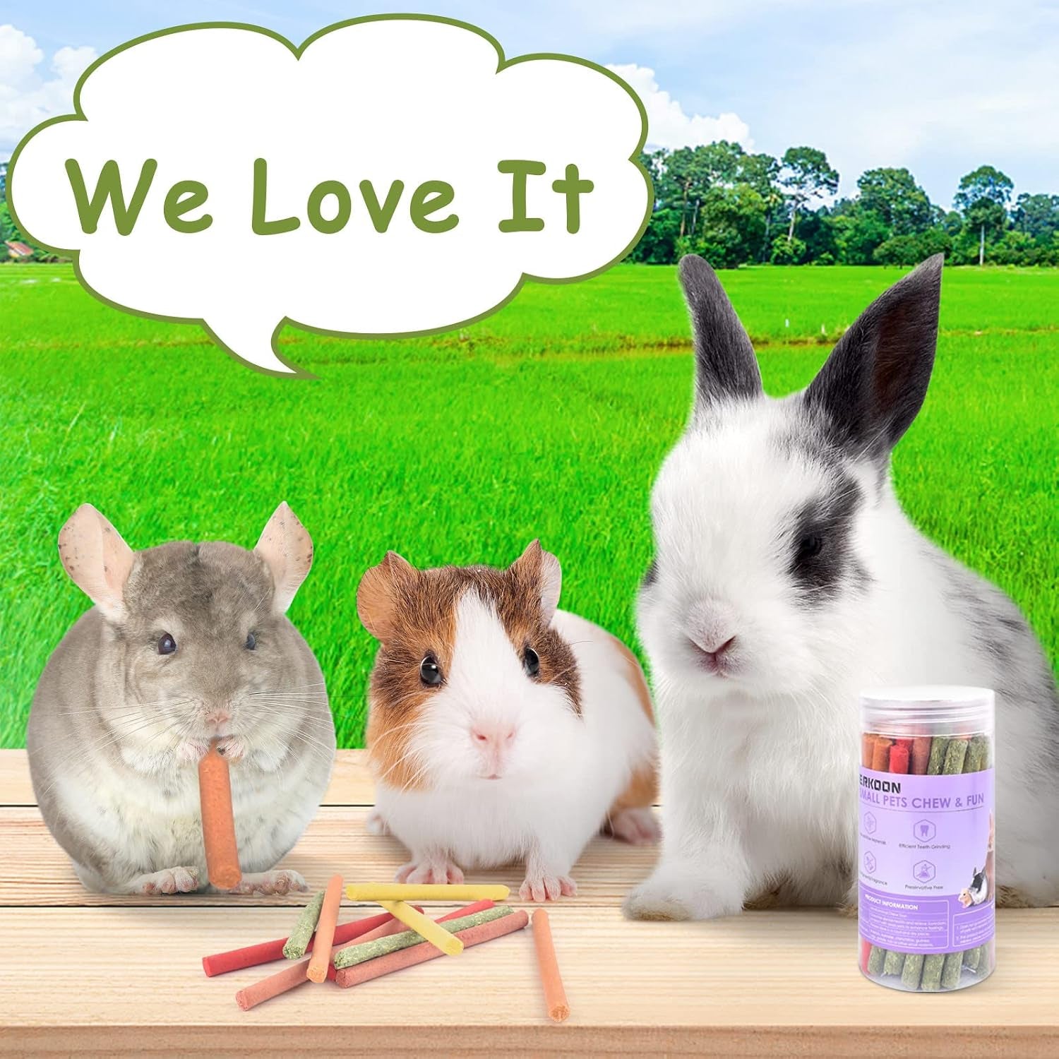 erkoon-40pcs-rabbit-timothy-hay-sticks-five-flavors-purplepotato-timothyhay-pumpkin-strawberry-carrot-suitable-guinea-pig-hamste-gerbil-chinchilla-treats-chew-toys-for-teeth-for-bunnies
