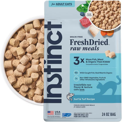 Instinct Freeze Dried Raw Meals, Natural Cat Food, Chicken, 9.5 Oz. Bag | Freshdried Raw, 93% Meat & Organs, 7% Non-Gmo Vegetables, Fruits & Other Wholesome Ingredients, Supports Overall Vitality16